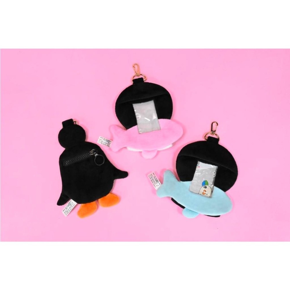 企鵝家族 Pingu 票卡包 5吋 票卡套 悠遊卡套 證件套 零錢包 吊飾 掛飾 鑰匙圈-細節圖2