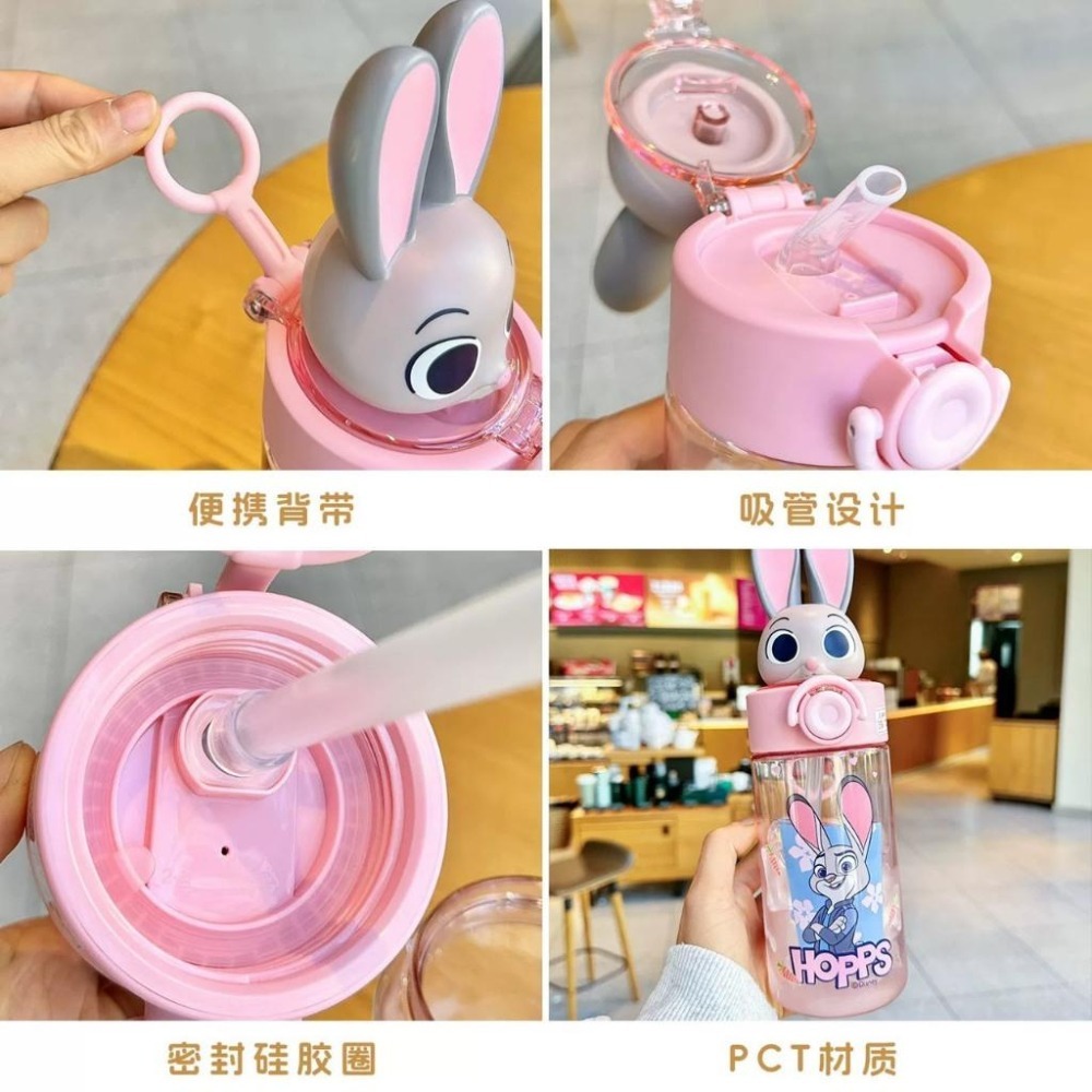 動物方城市 茱蒂 尼克 彈蓋公仔杯 500ml 水壺 兒童水壺-細節圖4