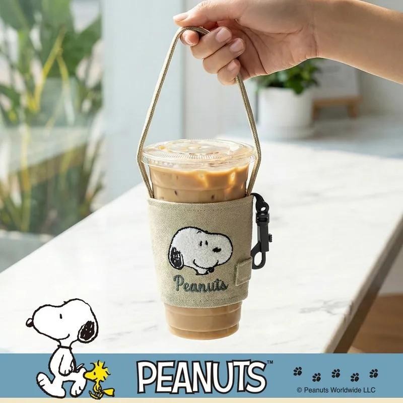 【限時購】史努比 SNOOPY 摺疊可掛飲料提袋 飲料提袋 飲料袋 半套式飲料袋-細節圖5