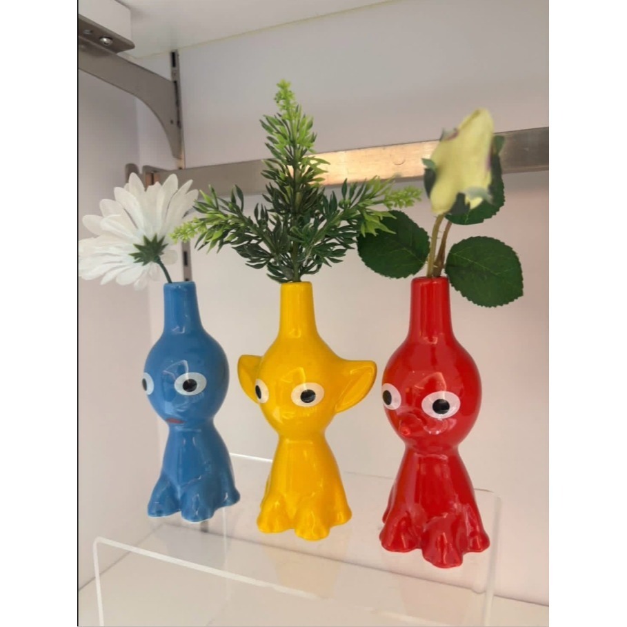 【限時購】日本限定 Pikmin 皮克敏造型陶瓷花瓶 花瓶 插花 任天堂 Nintendo-細節圖6