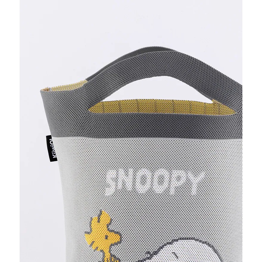 史努比 Snoopy 雙面針織手袋 手提包 手提袋 水桶包 針織包-細節圖4