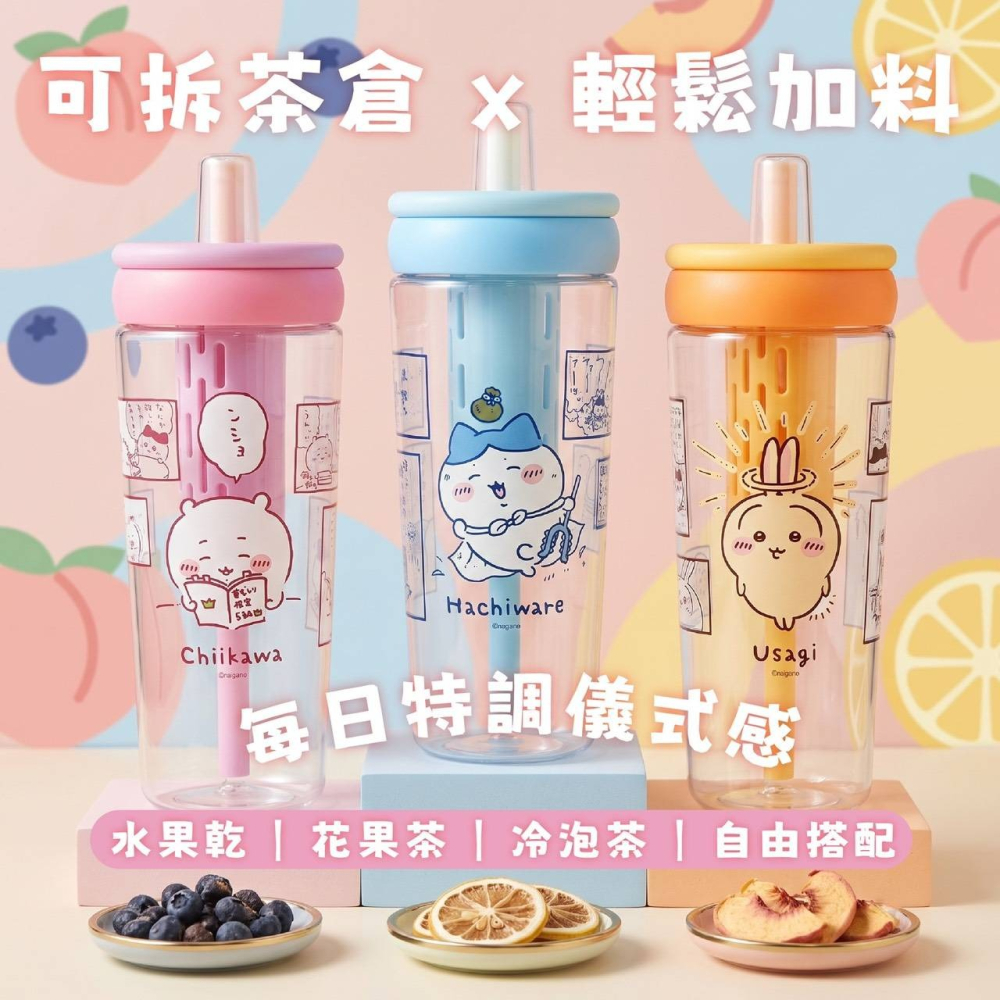 吉伊卡哇 小八 烏薩奇 透明冷水壺 冷水杯 水壺 飲料杯 吸管杯-細節圖7