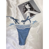 【任選三件只要$599】FU0052 可愛蕾絲裙擺交叉綁帶丁字褲