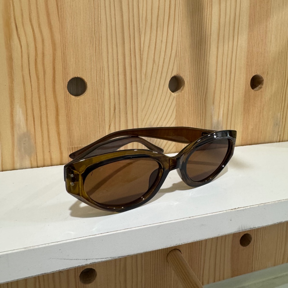 咖啡色鏡框墨鏡-細節圖2