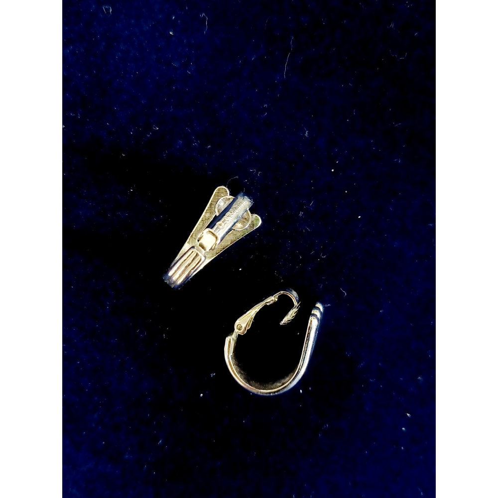 vintage jewelry  AVON 經典銀色三爪 夾式耳環 780元-細節圖9