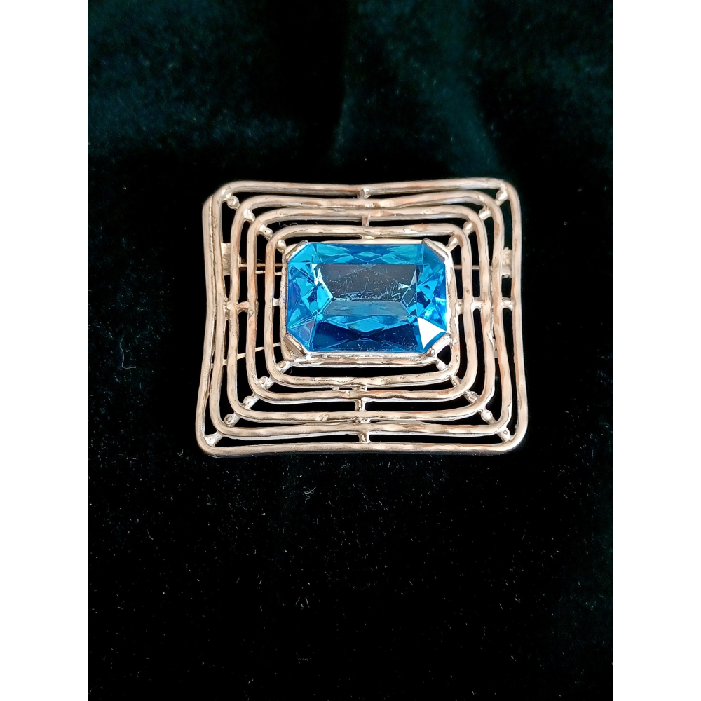 vintage jewelry  典雅迴圈萊茵 胸針 別針 880元-細節圖4