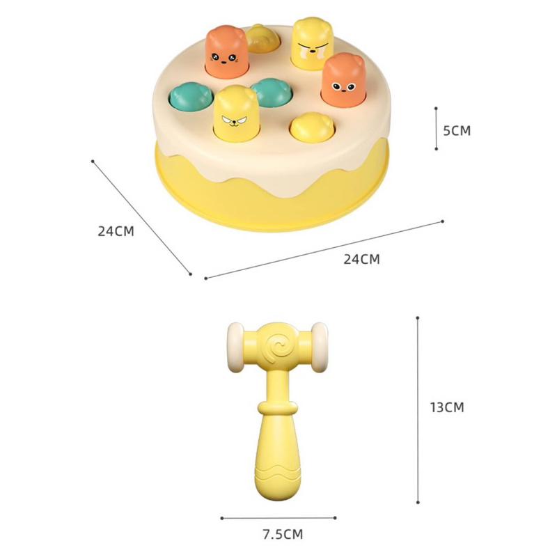 ❤️🌟台灣現貨/附發票🌟❤️愛卡樂賣場B006❤️兒童打地鼠玩具 打地鼠 益智玩具 蛋糕打地鼠 益智玩具 嬰幼兒玩具-細節圖9