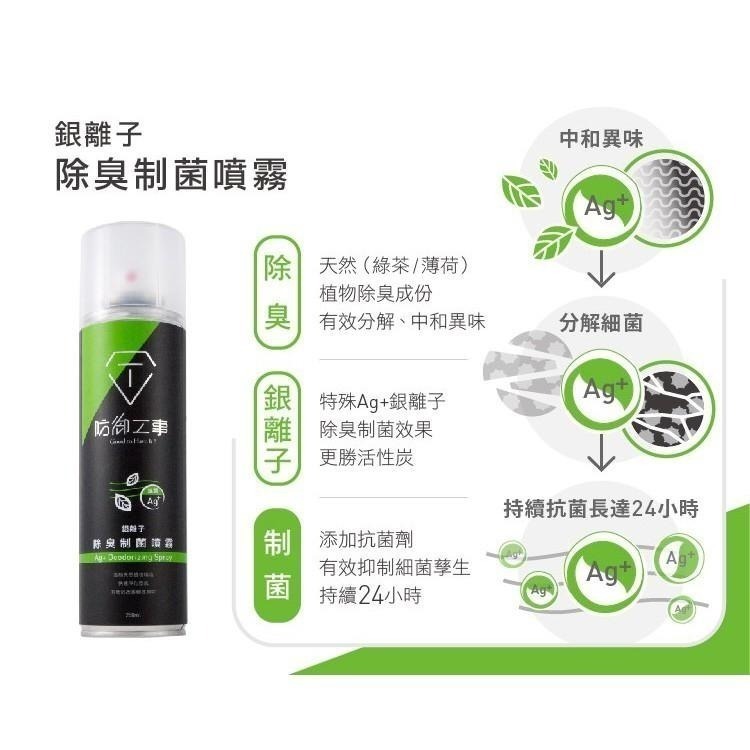 現貨秒出🥳 防禦工事 銀離子 除臭 制菌 噴霧 280ml｜TFDEDS281 甜心蒼蘭｜TFDEDS280 清新薄荷-細節圖2