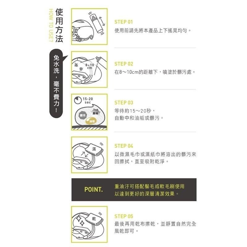 現貨秒出🥳 防禦工事 免沖洗 乾洗 消臭 清潔 慕斯 TFDEDC250 安全帽 / 汽車內裝 _ 250ml-細節圖6