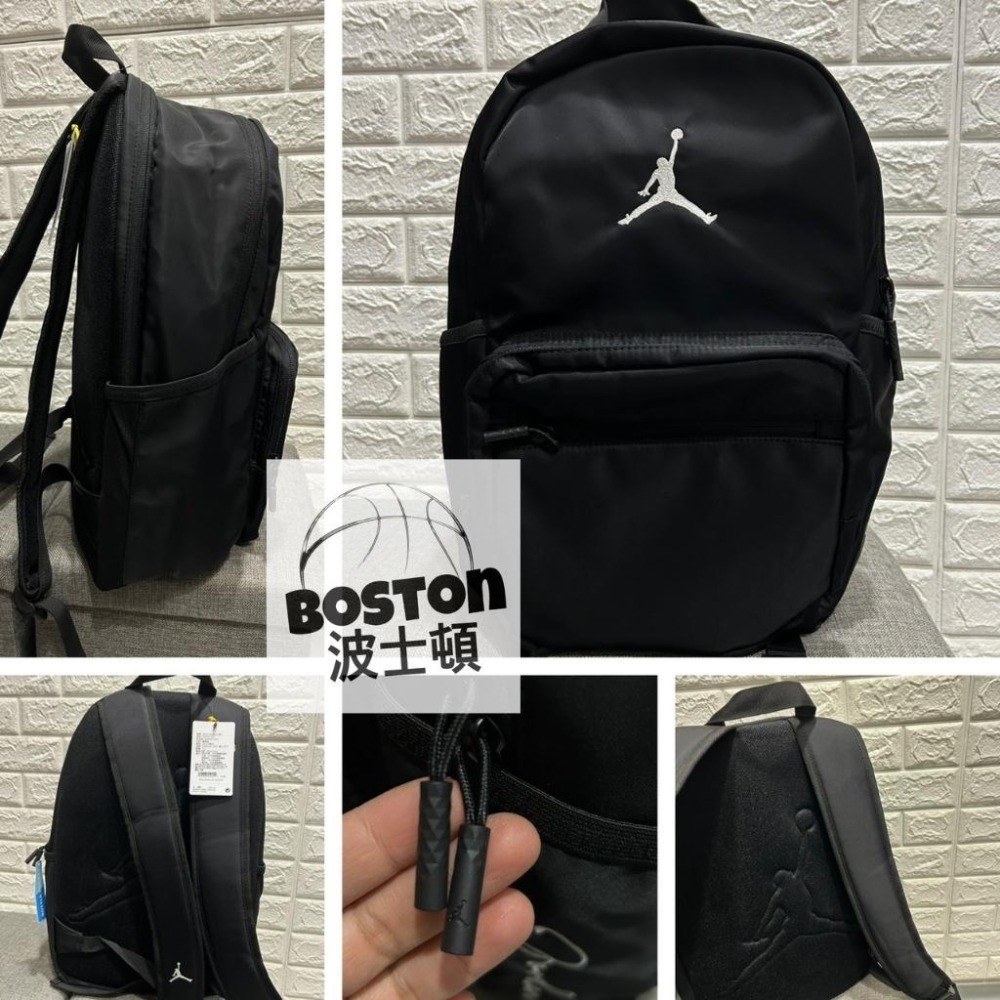 Jordan 喬丹 書包 背包 後背包 筆電包 運動包 雙肩包 筆電13＂ IB8467 黑 010 卡其 240-細節圖6