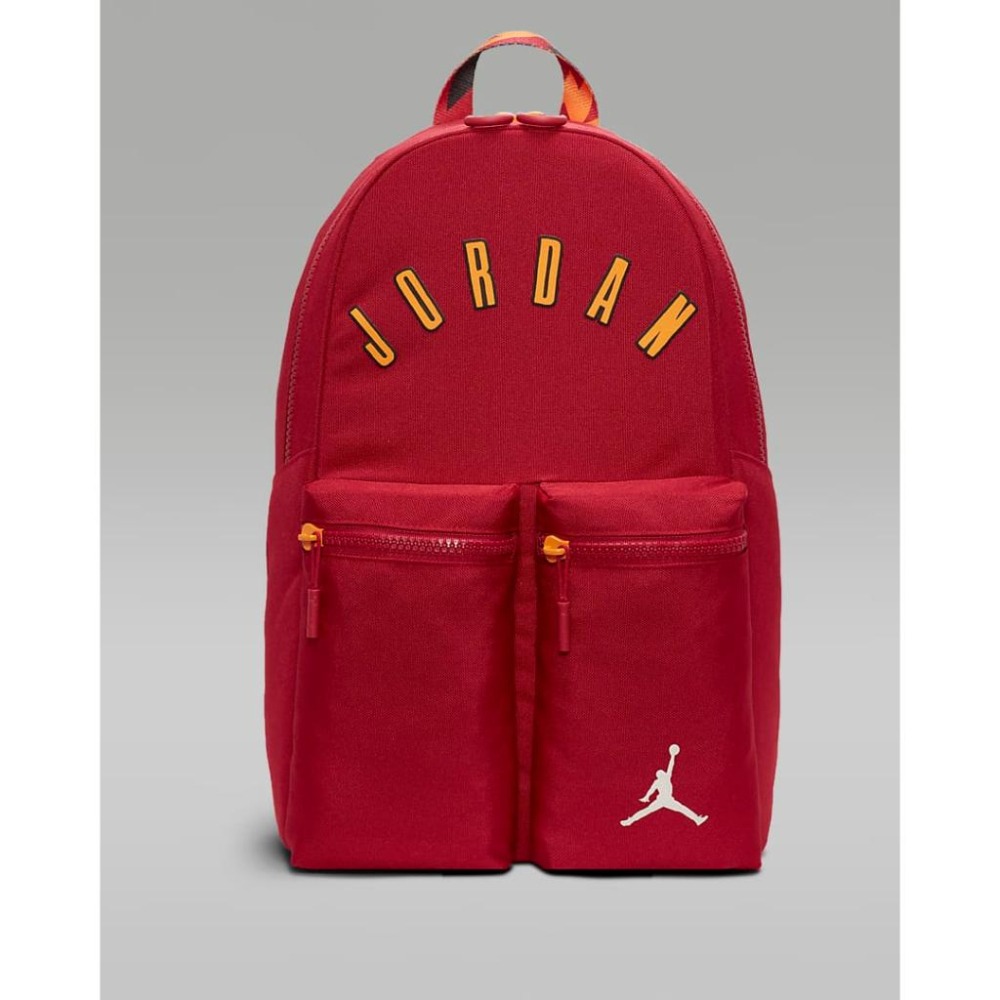 Nike Jordan 喬丹 背包 後背包 筆電包 鞋袋包 書包 運動 13＂電腦 FV2865 黑 010 紅 606-細節圖3