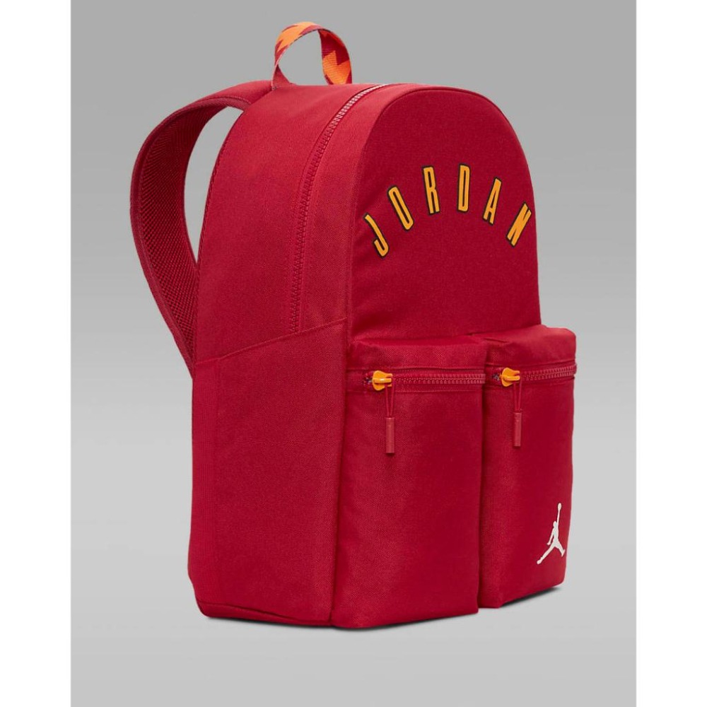 Nike Jordan 喬丹 背包 後背包 筆電包 鞋袋包 書包 運動 13＂電腦 FV2865 黑 010 紅 606-細節圖5