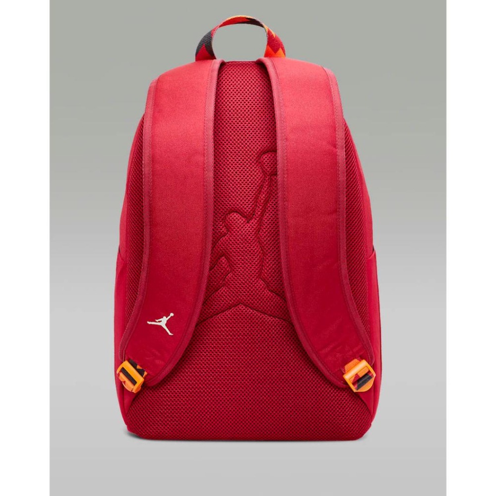 Nike Jordan 喬丹 背包 後背包 筆電包 鞋袋包 書包 運動 13＂電腦 FV2865 黑 010 紅 606-細節圖7