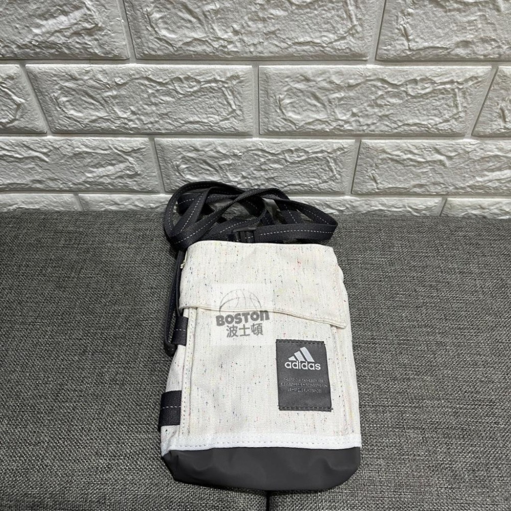 Adidas SMALL BAG 側背包 斜背包 隨身包 可調背帶 厚磅 小包 黑 IK4781 白 IK4782-細節圖4