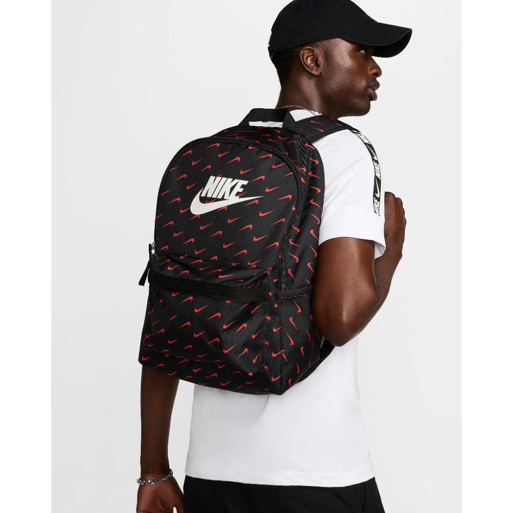 Nike Heritage 新款 背包 書包 後背包 電腦包 放水壺 Nike背包 HF6995 黑 010 粉 663-細節圖8