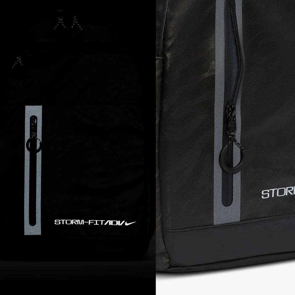 Nike Elemental Pro ADV 後背包 防潑水 反光 可調背帶 筆電包 書包 黑 FZ6369 010-細節圖8