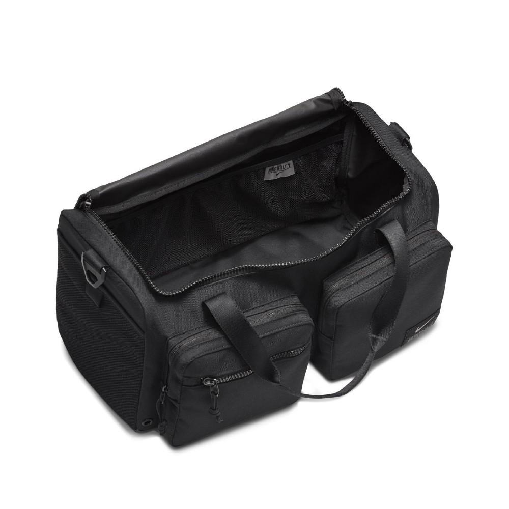 Nike Utility Power Duffel 手提包 健身包 肩背 旅行包 大容量 多夾層 黑CK2795-010-細節圖4