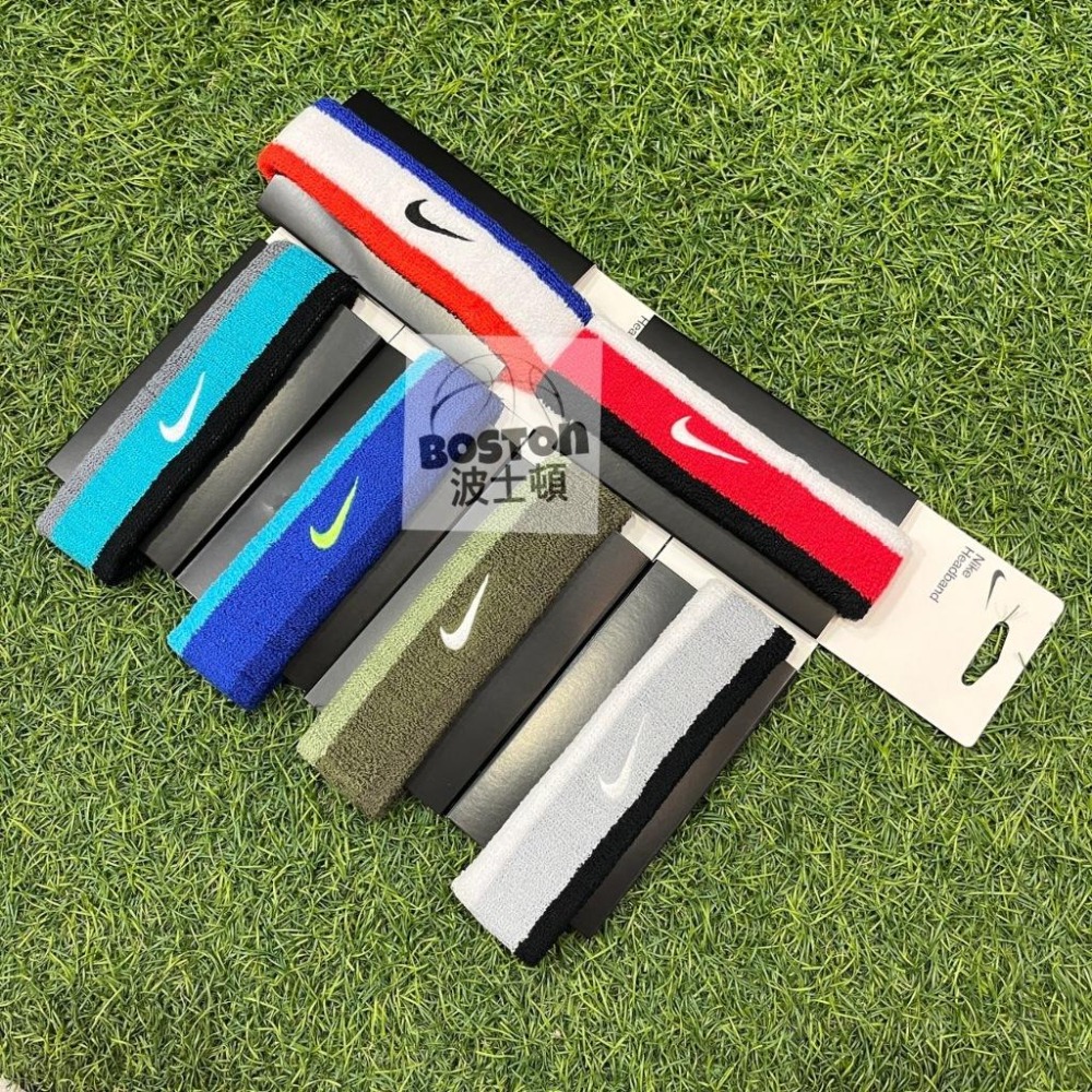 Nike Swoosh 頭帶 運動 吸汗 AC2285 016灰 416藍 620藍白紅 314軍綠 017青 118紅-細節圖8