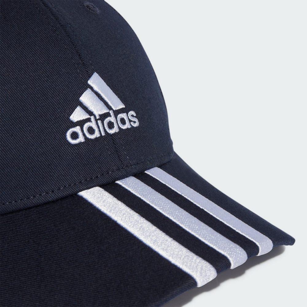 Adidas BBALL 3S CAP CT 帽子 棒球帽 老帽 遮陽帽 三線 經典款 深藍 II3510-細節圖4