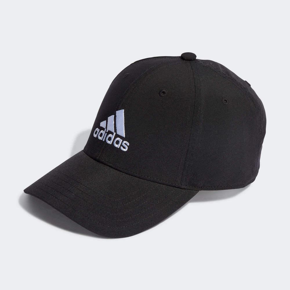 Adidas BBALLCAP LT EMB 運動帽 帽子 遮陽 老帽 鴨舌帽 透氣 黑 IB3244 白 II3552-細節圖5