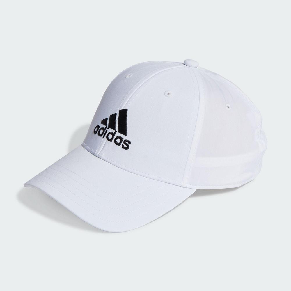 Adidas BBALLCAP LT EMB 運動帽 帽子 遮陽 老帽 鴨舌帽 透氣 黑 IB3244 白 II3552-細節圖8
