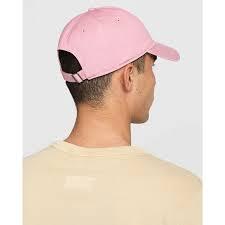 Nike Club 帽子 老帽 運動 休閒 刺繡 愛心 運動帽 休閒帽 情侶帽 棉 粉色 HV8697 699-細節圖3