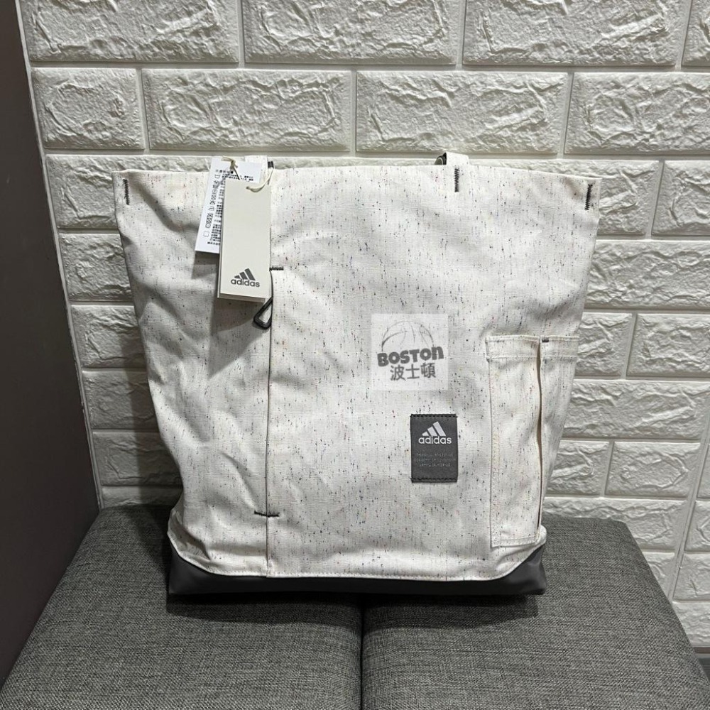 Adidas MUST HAVES SEASONAL 托特包 輕便袋 提袋 環保袋 黑 IK4802 白 IK4803-細節圖4