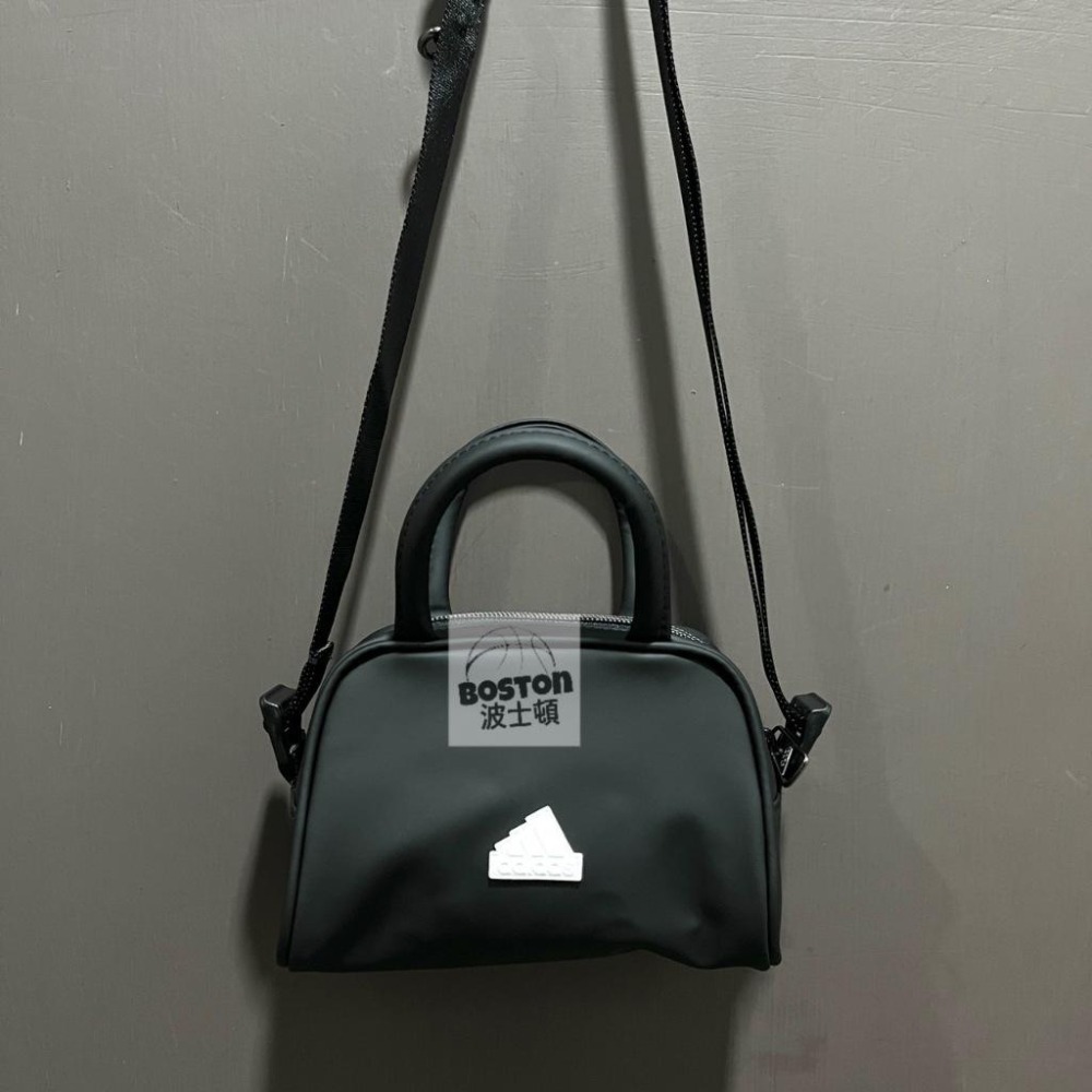 Adidas PU BOWLING BAG 小包 側包 方包 小方包 手機包 肩背包 圓筒包 手提包 IV7505-細節圖2
