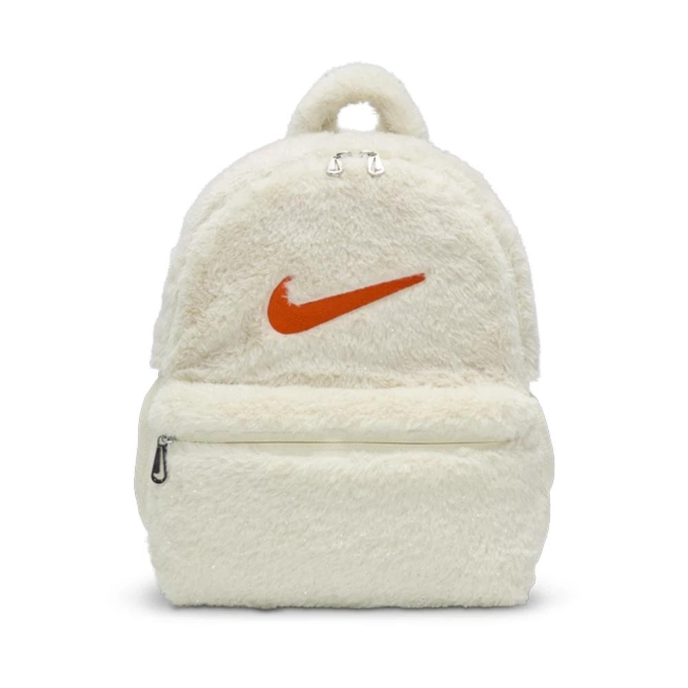 Nike BACKPACK 毛毛 小包 書包 背包 毛毛包 外出包 後背包 黑 FZ1330 010 白113-細節圖4