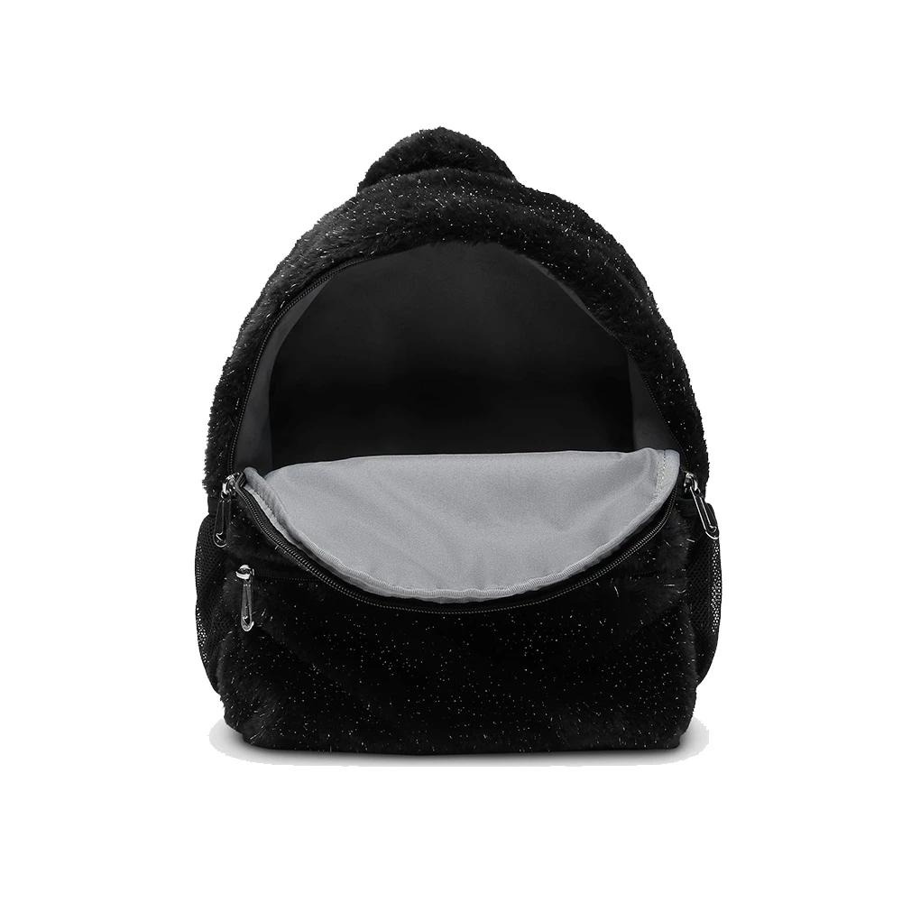 Nike BACKPACK 毛毛 小包 書包 背包 毛毛包 外出包 後背包 黑 FZ1330 010 白113-細節圖7