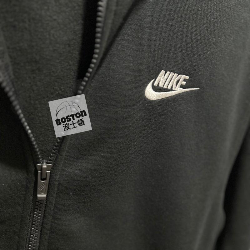 Nike Sportswear Club 長袖 外套 連帽 休閒 運動 棉質 刷毛 BV2646 黑 010 灰 063-細節圖4