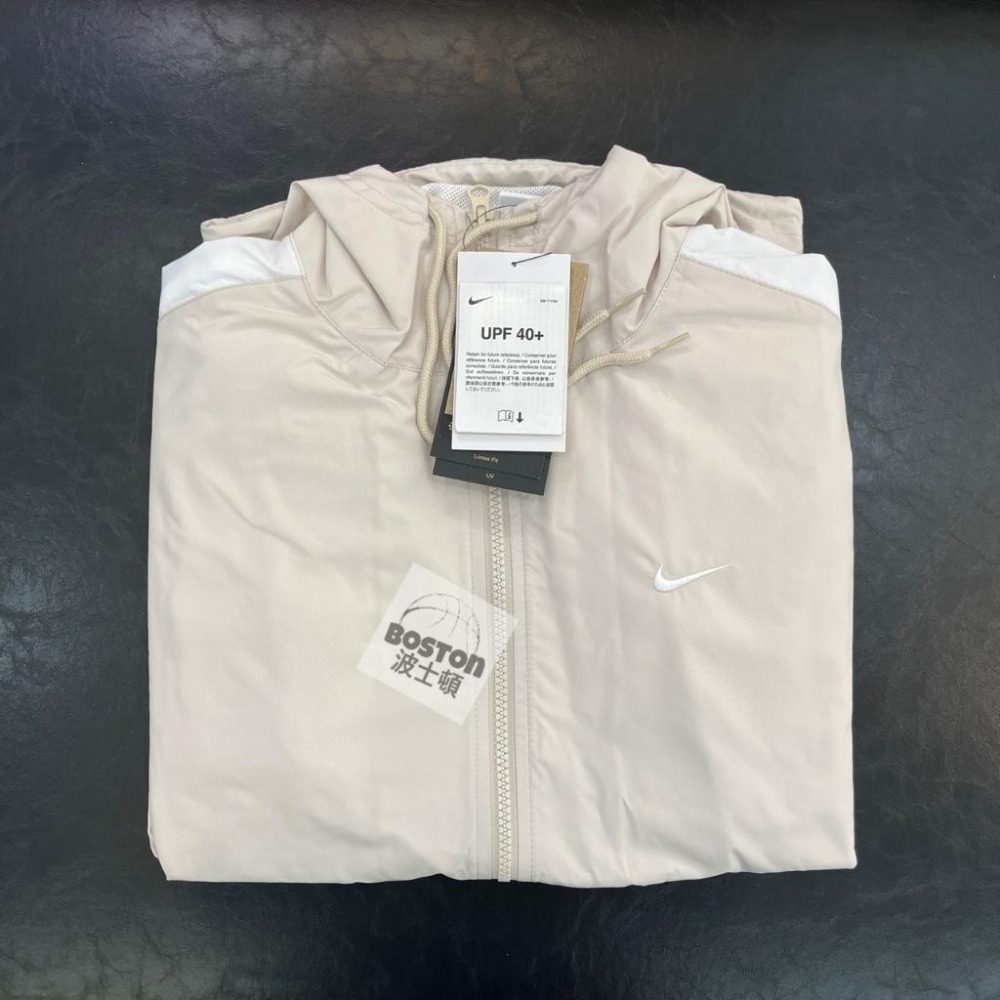 Nike Sportswear 外套 連帽 防曬 慢跑 休閒 外套 寬鬆 40+ FV6299 綠 320 米白 104-細節圖3
