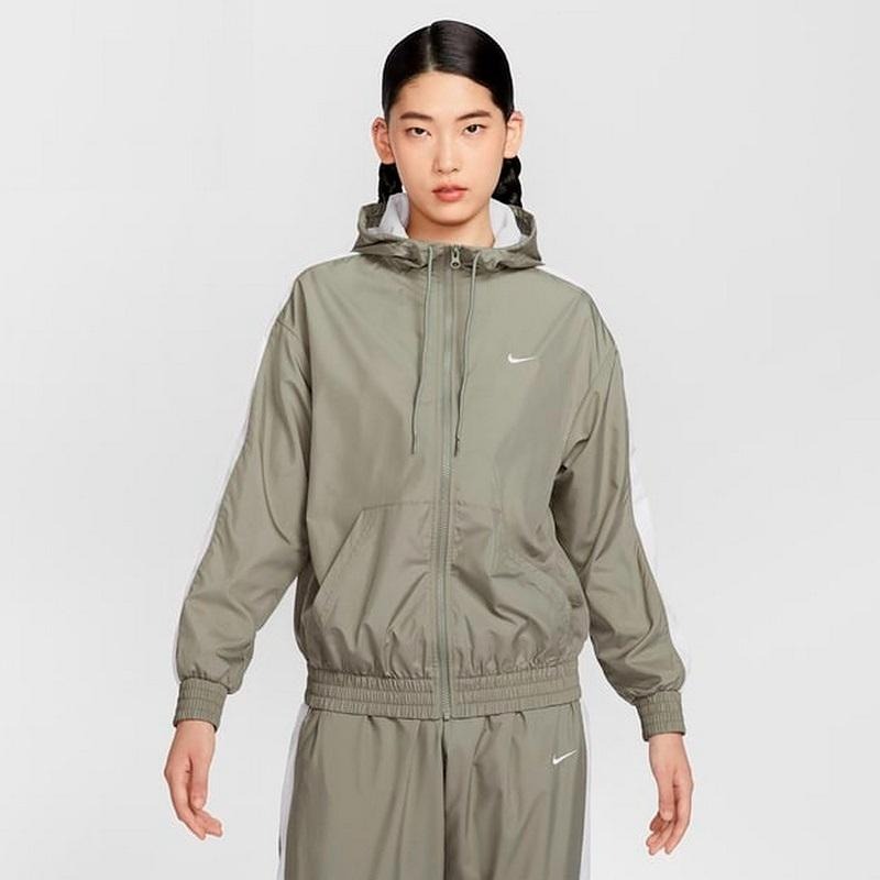 Nike Sportswear 外套 連帽 防曬 慢跑 休閒 外套 寬鬆 40+ FV6299 綠 320 米白 104-細節圖6