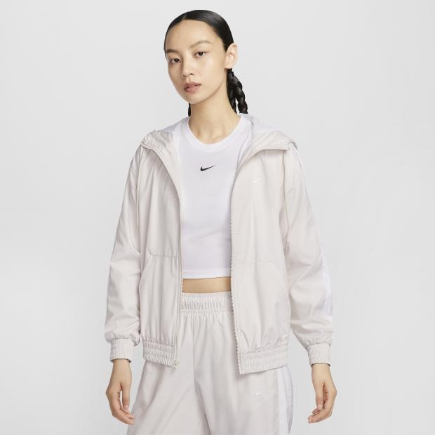 Nike Sportswear 外套 連帽 防曬 慢跑 休閒 外套 寬鬆 40+ FV6299 綠 320 米白 104-細節圖7