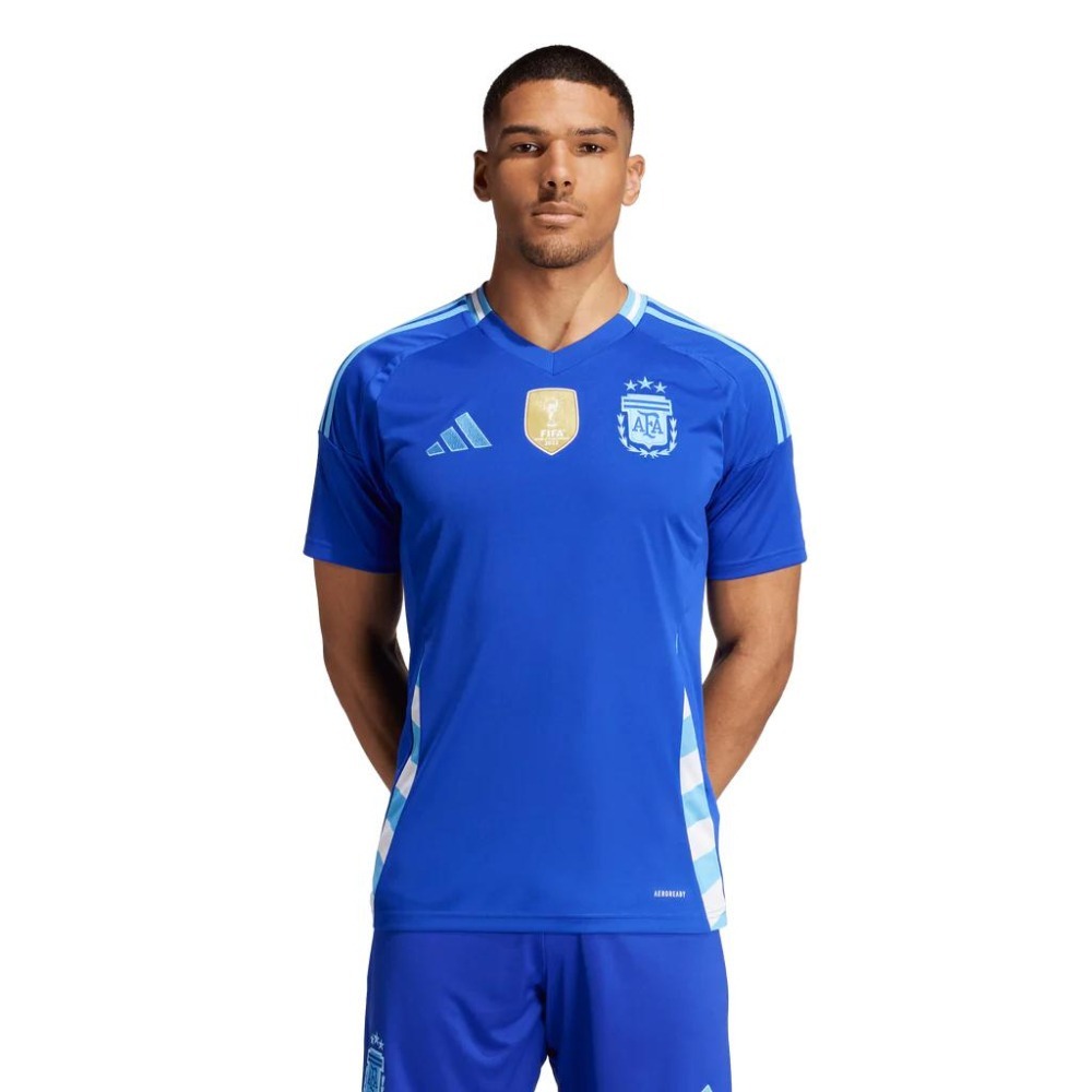 Adidas ARGENTINA 2024 AWAY JERSEY 男款 阿根廷 足球 上衣 客場球衣 藍 IP8413-細節圖6
