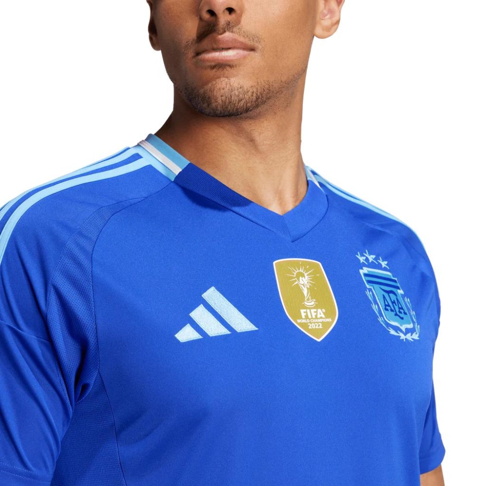Adidas ARGENTINA 2024 AWAY JERSEY 男款 阿根廷 足球 上衣 客場球衣 藍 IP8413-細節圖7