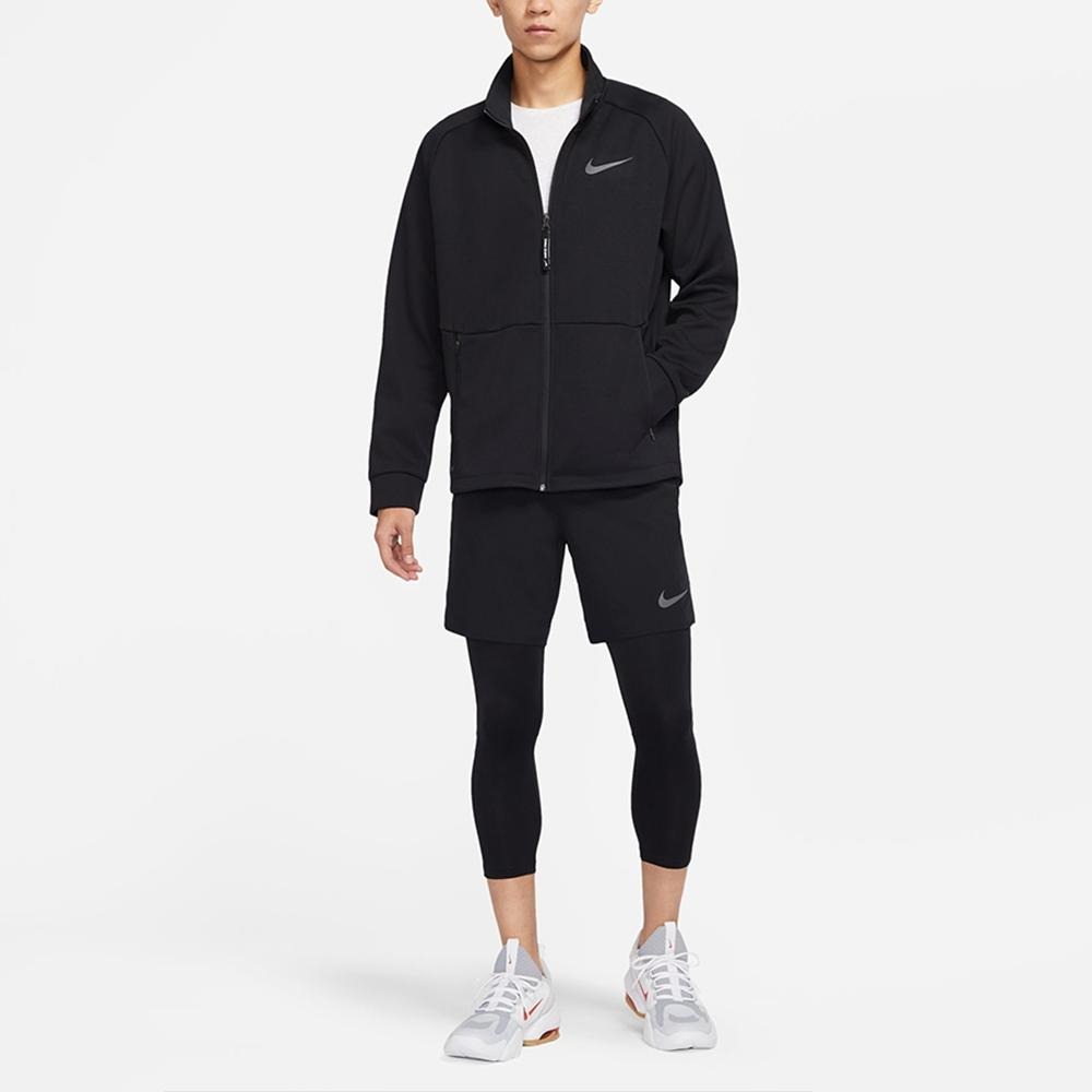 Nike AS M NK THRMA SPHR LS 男款 外套 內部微刷毛 立領外套 運動 黑 DM5941 010-細節圖3