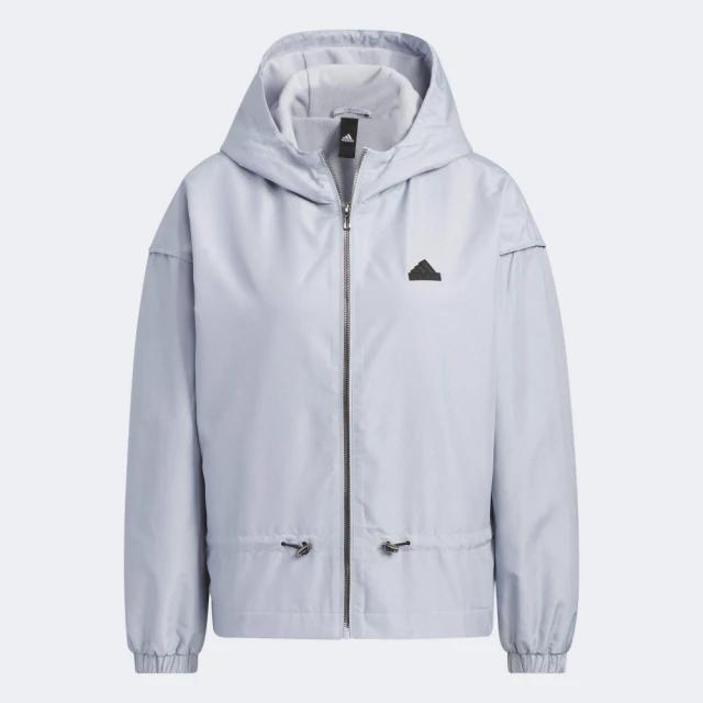 Adidas 外套 女款 連帽 運動外套 風衣外套 內刷毛 亞規 TECH WV JKT 藍IZ3167 粉IM8815-細節圖4