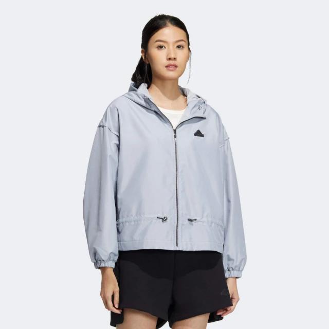 Adidas 外套 女款 連帽 運動外套 風衣外套 內刷毛 亞規 TECH WV JKT 藍IZ3167 粉IM8815-細節圖5