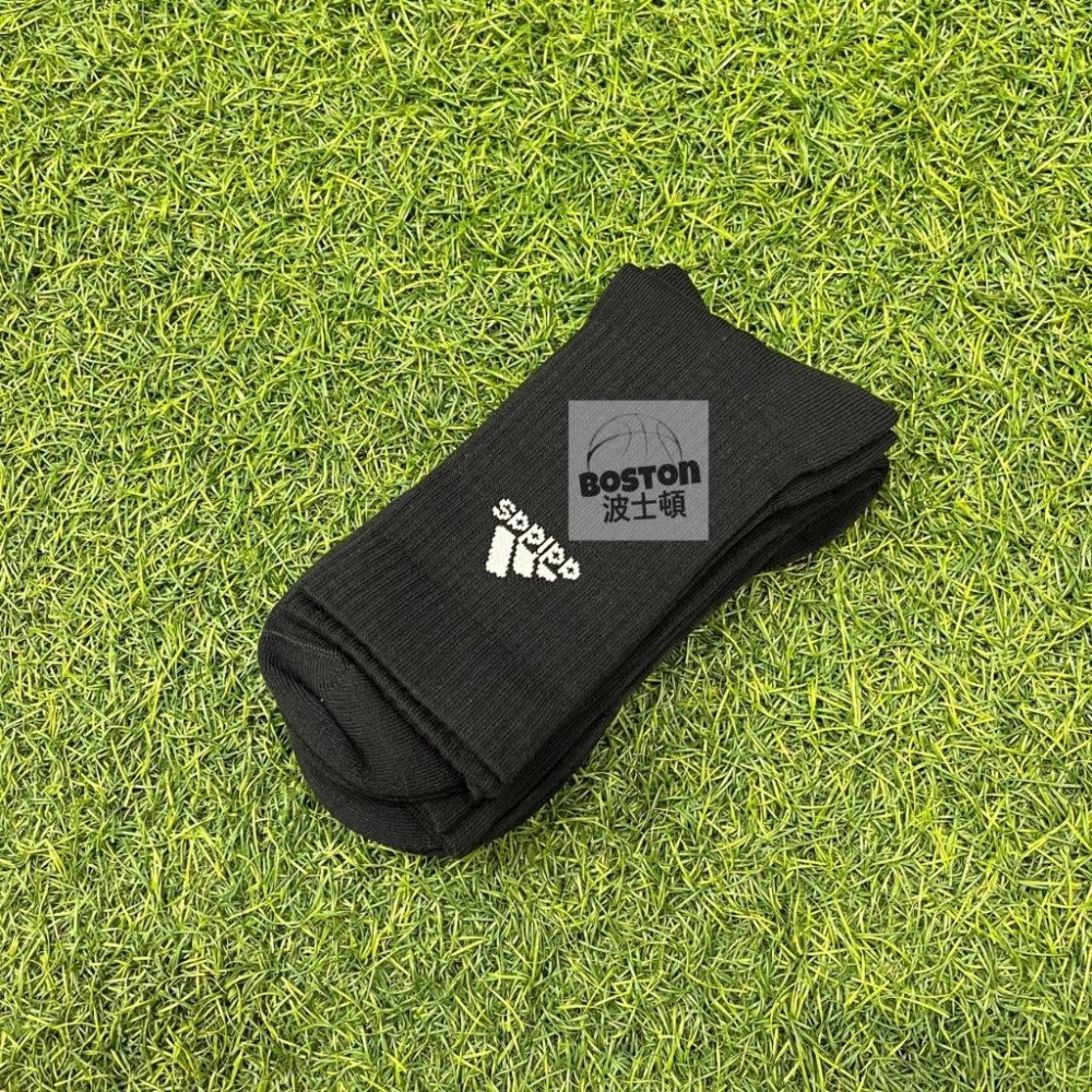 Adidas 男女運動襪 中筒襪 一組三雙 襪子 長襪 慢跑 訓練 愛迪達 黑 IC1310 灰白黑 IC1311-細節圖2