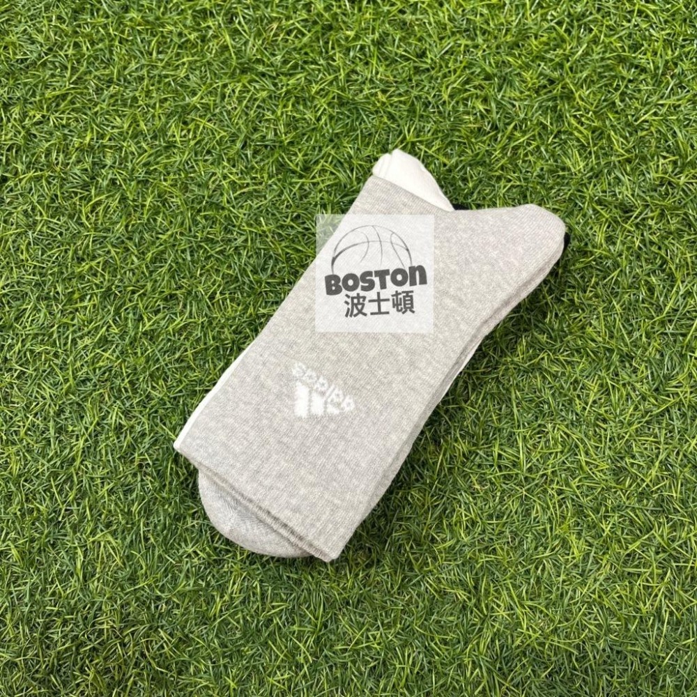 Adidas 男女運動襪 中筒襪 一組三雙 襪子 長襪 慢跑 訓練 愛迪達 黑 IC1310 灰白黑 IC1311-細節圖4