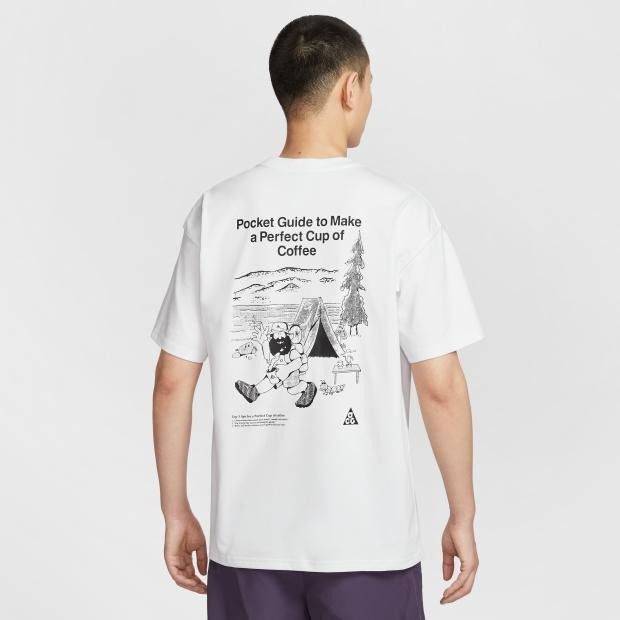 Nike NRG ACG 短袖 T恤 運動 休閒 吸濕 排汗 寬鬆 針織 厚磅 IF0371 黑 010 白 121-細節圖5