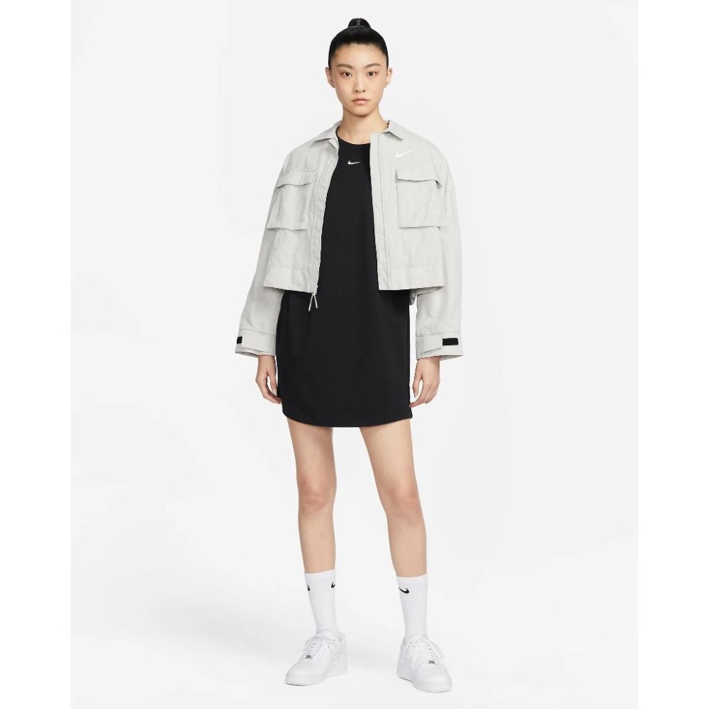 Nike Sportswear Essential 女款 短袖 T恤 連身裙 長版T 女子裙 衣裙 DV7883 010-細節圖4