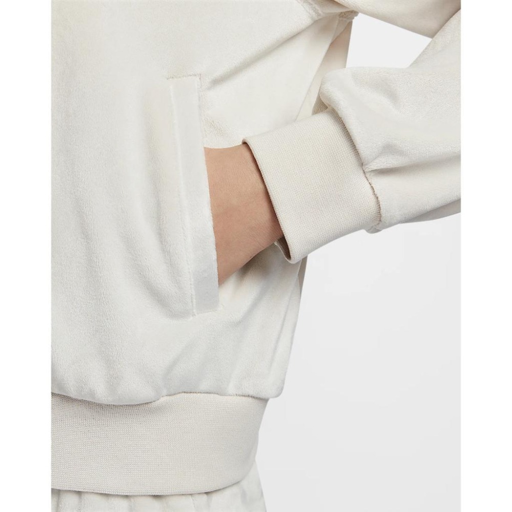 Nike Sportswear Chill Knit 舒適 毛毛 絲絨 外套 HJ0958 米白 104 棕色 233-細節圖5