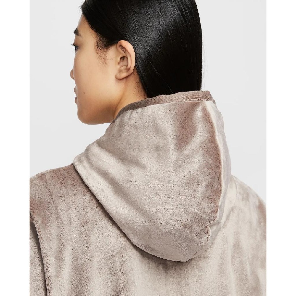 Nike Sportswear Chill Knit 舒適 毛毛 絲絨 外套 HJ0958 米白 104 棕色 233-細節圖6