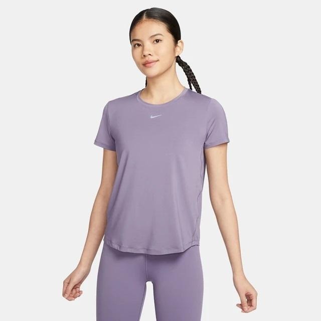 Nike 女款 排汗衣 慢跑衣 上衣 瑜珈 跑步 速乾 透氣 短袖 亮紫 FN2799512 深紫509 綠361-細節圖6