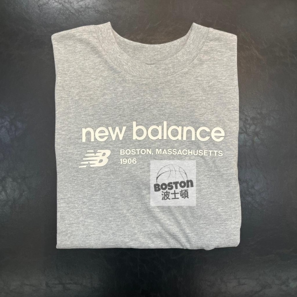 New Balance 女款 上衣 短袖 圓領 美版 百搭 奶茶 WT33534MNK 灰 WT33534AG-細節圖3