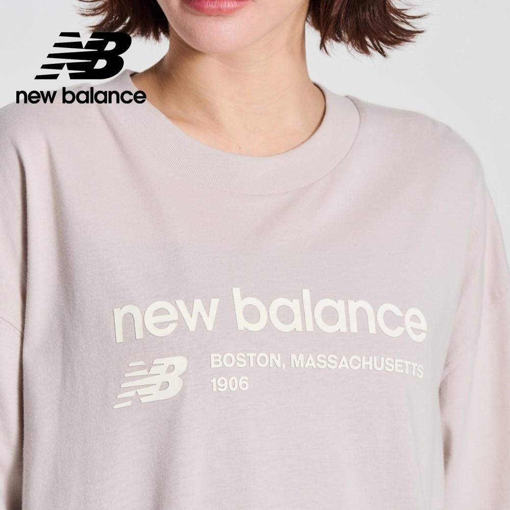 New Balance 女款 上衣 短袖 圓領 美版 百搭 奶茶 WT33534MNK 灰 WT33534AG-細節圖5