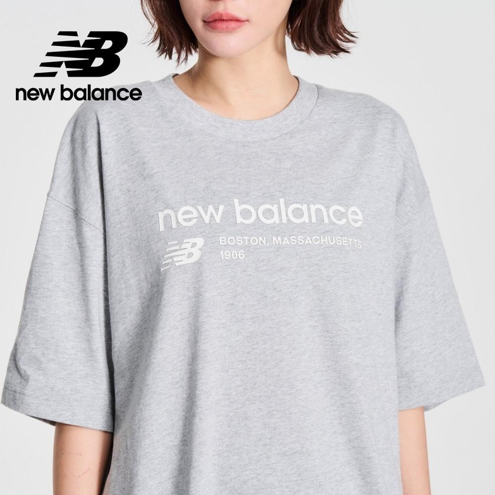 New Balance 女款 上衣 短袖 圓領 美版 百搭 奶茶 WT33534MNK 灰 WT33534AG-細節圖8
