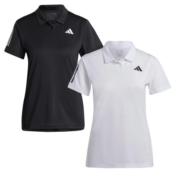 Adidas POLO衫 女款 短袖 上衣 排汗 跑步 輕便 黑HY2702 白HY2703-細節圖4